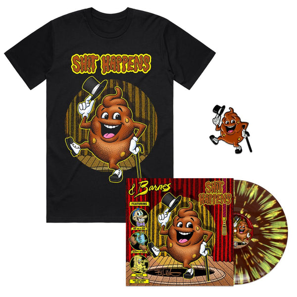 & Barnes Shit Happens Ltd Ed Autographed Exclusive Variant Vinyl Bundle