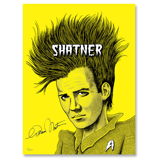 “SHATNER: COVERED IN PUNK” SIGNED LTD ED SCREEN PRINT