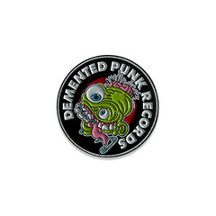 Demented Punk Logo Enamel Pin