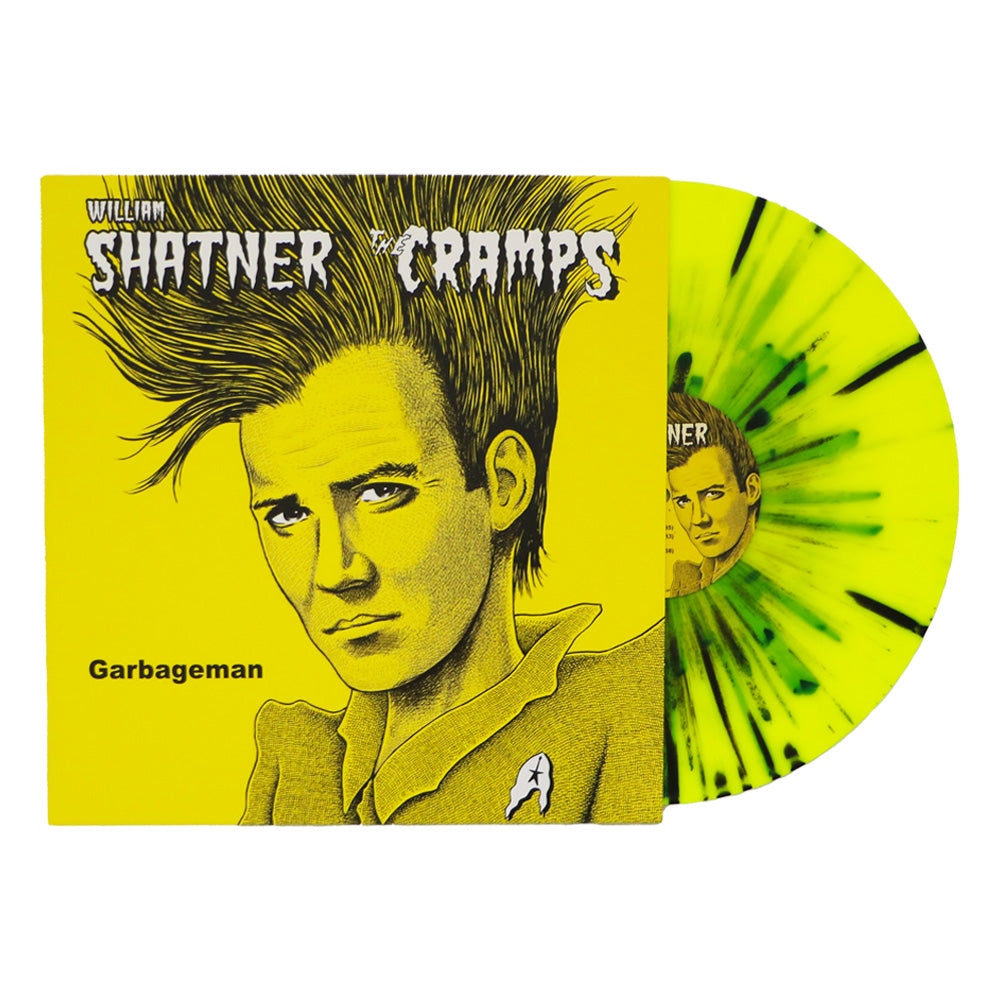 William Shatner/The Cramps 12 (Neon Yellow Vinyl w/ Black Splatter)