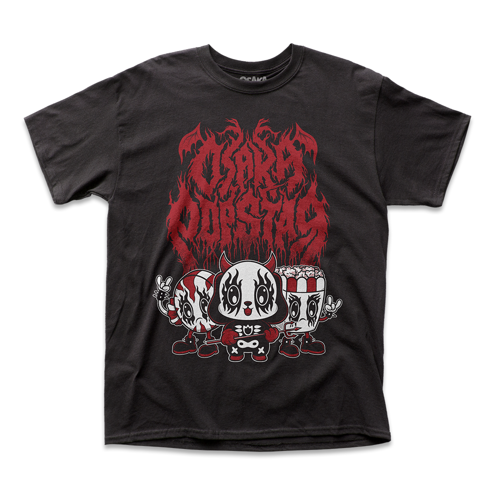 ★HELENE PARIS★ Disco Artwork Half T-Shirt Black Into the mouth of Hell