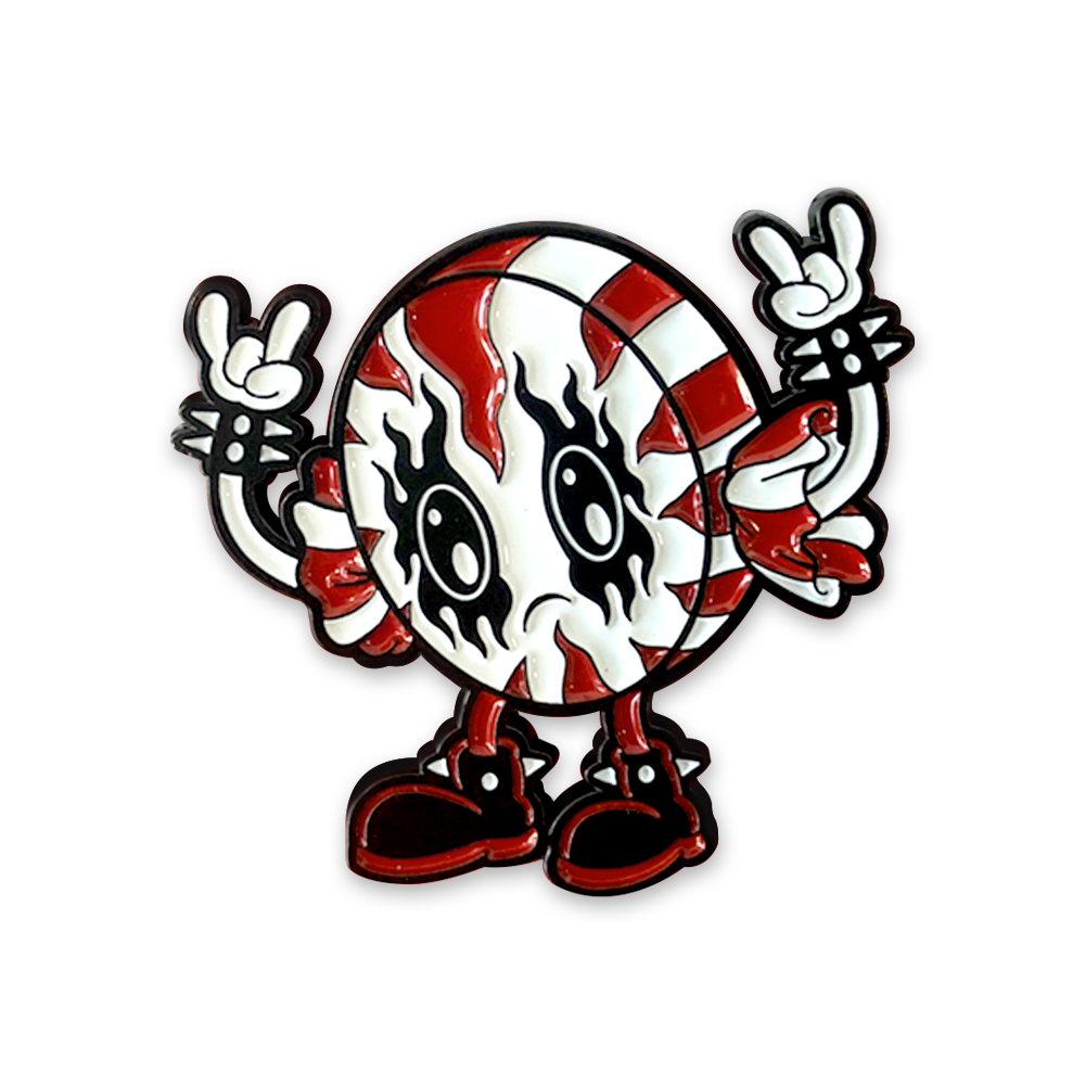 Official Demented Punk Logo Enamel Pin, Accessories