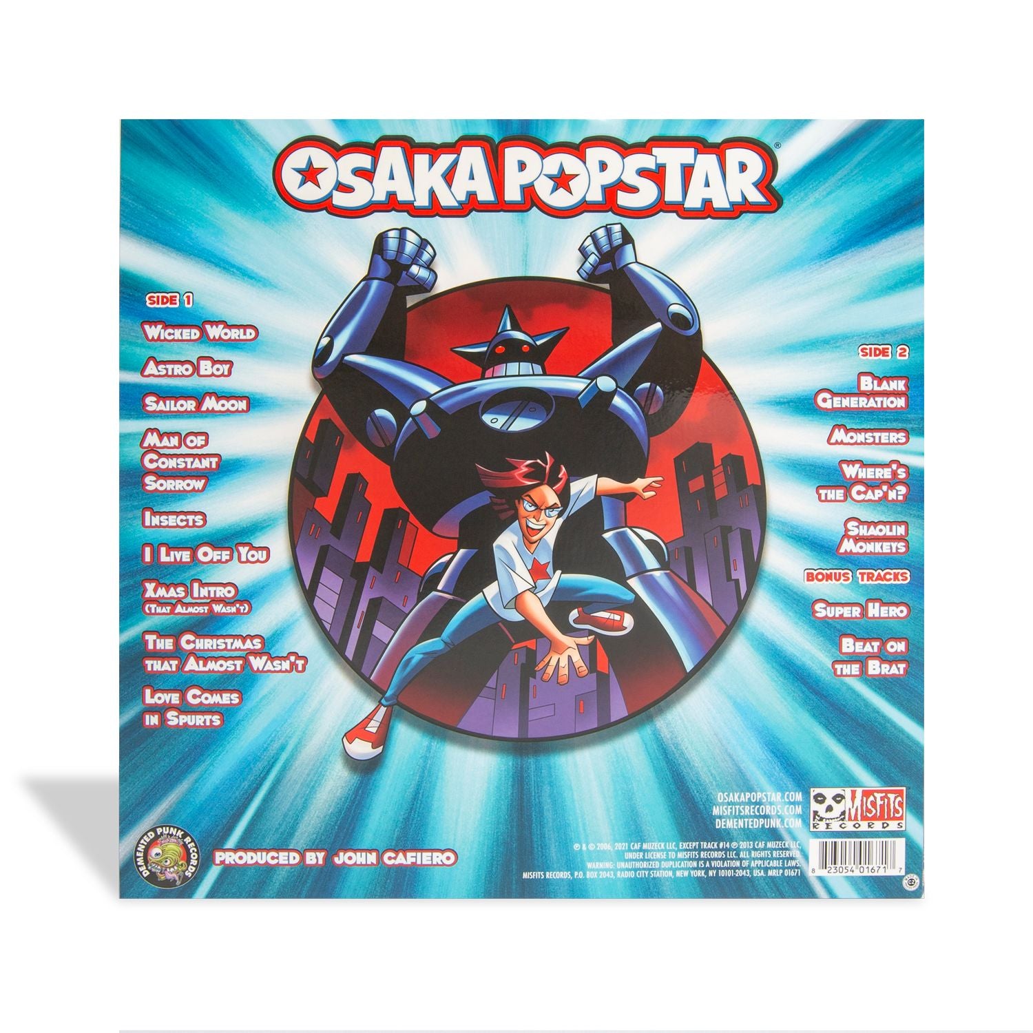 OSAKA POPSTAR & THE AMERICAN LEGENDS OF PUNK (EXPANDED EDITION) VINYL |  Demented Punk