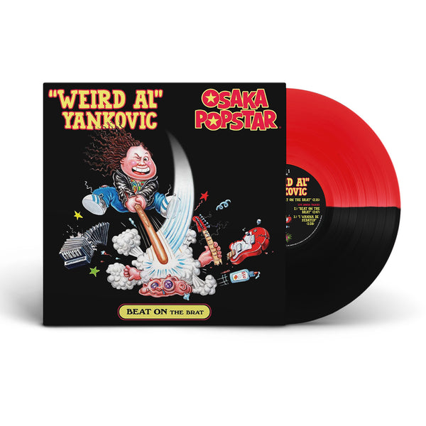 Weird Al / Osaka Popstar “Beat on the Brat” 12-inch HALF RED/HALF BLACK vinyl